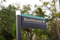 WINTER PARK, FLORIDA, USA - January 2, 2022: View of the Downtown Southbound Train sign Photo image