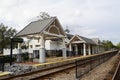 WINTER PARK, FLORIDA, USA - January 2, 2022: View of the Downtown Trian Rail Station Photo image