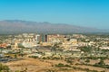 View of downtown Tuscon Arizona in the Sonora desert in the southwestern United States of America in afternoon sun