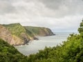 View of the rugged North Devon Coast, England.