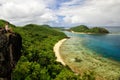 View of Drawaqa Island coastline and Nanuya Balavu Island, Yasawa Islands, Fiji