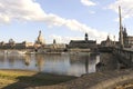 View of Dresden from the bridge augustus Royalty Free Stock Photo