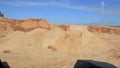 The view from the driver's cabin offroadster that