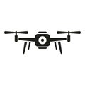 View drone control icon simple vector. Ai camera