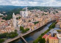 View from drone of Girona Royalty Free Stock Photo