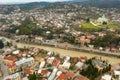 View from drone of Georgian town Kutaisi