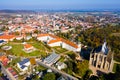 View from drone of Kutna Hora