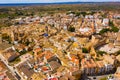 View from drone of spanish city Requena