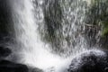 View of Dry Falls from behind, in Nantahala National Forest, Nor