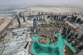 View of dubai from Burj Khalifa skyscraper