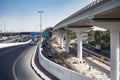 View of dubai infrastructure motorway and constraction