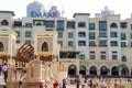 View of Dubai musical fountain square