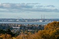 View of Dublin Bay and The Poolbeg Generating Station Royalty Free Stock Photo