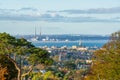 View of Dublin Bay and The Poolbeg Generating Station