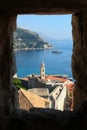 A view of dubrovnik city and the adriatic sea from the rock windows