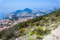 Dubrovnik city from the top of Mount Srd walking trail Royalty Free Stock Photo