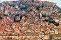 View of Dubrovnik from Mount Sdr Royalty Free Stock Photo