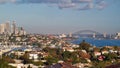 Sydney City Skyline With Opera House and Harbour Bridge, Australia Royalty Free Stock Photo