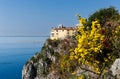 View of Duino Castle from the Rilke Trail in spring Royalty Free Stock Photo