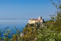 View of Duino Castle from the Rilke Trail in spring Royalty Free Stock Photo