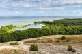 View of dunes and Baltic Sea. Curonian Spit