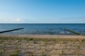 The view of the dunes and the beach of Zempin on the island of Usedom on a sunny day Royalty Free Stock Photo