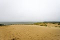 A view of dunes and Curonian Lagoon Royalty Free Stock Photo