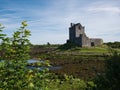 View of Dunguaire Castle in Ireland at low tide