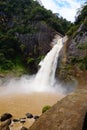 View of Dunhinda waterfalls in Badulla, Sri Lanka.