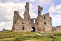 A view of Dunstanburgh Castle main entrance Royalty Free Stock Photo