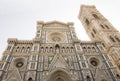 View of the Duomo and Giotto's bell tower. Florence Royalty Free Stock Photo