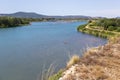 View of Durance river in Vaucluse.