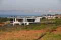 View of Durban`s Beachfront Buildings Across Calm Bay Royalty Free Stock Photo