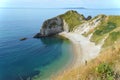 View of Durdle Door on the Jurassic Coast near Lulworth in Dorset, England Royalty Free Stock Photo