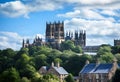 A view of Durham Cathedral Royalty Free Stock Photo