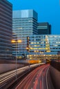 View at a Dutch highway in The Hague