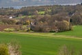 View on the Dutch hill side just outside Maastricht with a colourful view from the Louwberg on the valley of Jekerdal