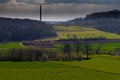 View on the Dutch hill side just outside Maastricht with a colourful view from the Louwberg on the valley of Jekerdal