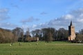 View on the Dutch village Warmond