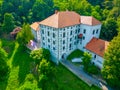 View of Dvorec Strmol Rogatec castle in Slovenia Royalty Free Stock Photo