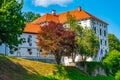 View of Dvorec Strmol Rogatec castle in Slovenia Royalty Free Stock Photo