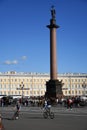 View of Dvortsovaya Square in Saint Petersburg,