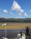 View of the Dwyryd Estuary from Portmeirion in North Wales Royalty Free Stock Photo