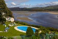 View of the Dwyryd Estuary from Portmeirion in North Wales Royalty Free Stock Photo
