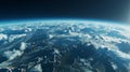 Earth Viewed From Space Shuttle Royalty Free Stock Photo