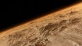 View of the Earth from Mars. This is how the Earth is seen from the red planet. Royalty Free Stock Photo