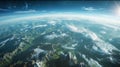 Earth Viewed From Space Station Royalty Free Stock Photo