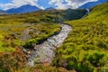 Eas a Bhradain waterfall, in the Isle of Skye Royalty Free Stock Photo