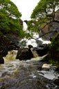 Scottish Landscapes -Eas Fors Waterfall Royalty Free Stock Photo