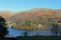 View east across Grasmere in the English Lake District, Cumbria Royalty Free Stock Photo